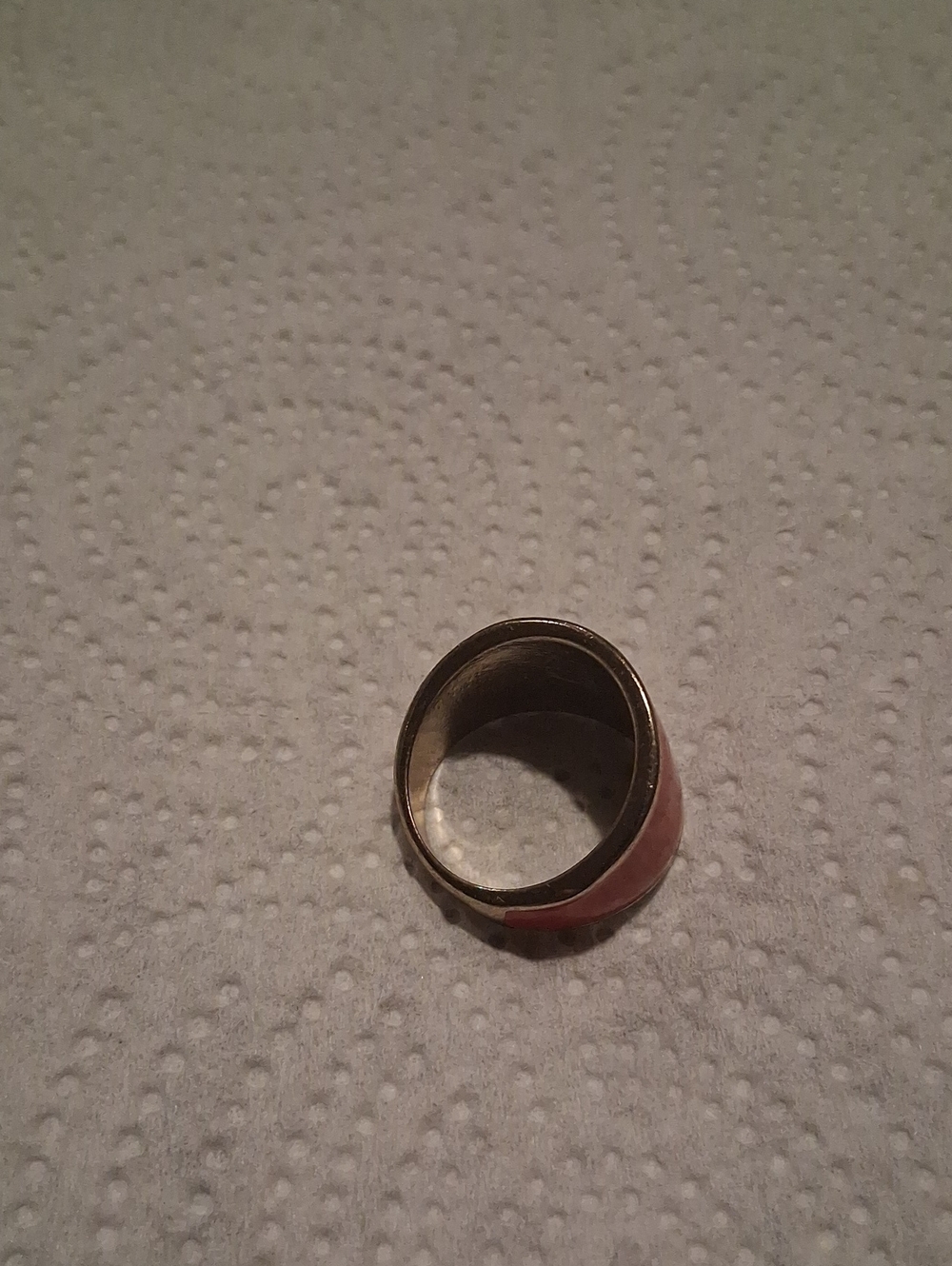 Women's Pink Metal Ring